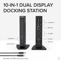 <B>Flexible Expandability</B><br/>This USB 3.0 laptop docking station provides dual HD HDMI video outputs