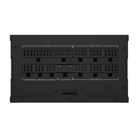 The <b>AORUS ELITE P1000W 80+ Platinum Modular PCIe 5.0 (GP-AE1000PM PG5)</b> is a high-performance power supply unit designed for demanding applications. Here's a detailed description and specification:<br/><br/><b>80 PLUS Platinum Certified</b>: Ensures 92% efficiency at 50% load