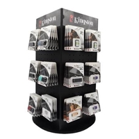 **Display Stand is empty with space for 115 units - products shown are for example of how stand will look in use**<br/><br/><b>Kingston Technology Countertop Display Stand – 115 Unit Capacity</b><br/><br/>Showcase Kingston’s trusted storage solutions in style with this compact and visually striking countertop display stand. Designed specifically for retail and point-of-sale environments
