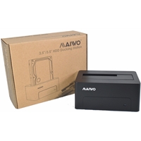 Maiwo 2.5"/ 3.5" SATA USB 3.0 HDD Docking Station<br/><br/>An easy way to read and write data to an internal 3.5" or 2.5" Hard Drive or SSD.    Fast data connection via USB3.0 for transferring files<br/><br/><ul><br/><b>Key features</b><br/>USB 3.0 Hard Drive Dock<br/><br/>Hot Plug and Play<br/><br/>LED indicator shows power and disk activity<br/>Power adapter: 12V<br/>Material: ABS/PC plastic<br/>Interface: USB 3.0 interface(compatible USB 2.0)<br/>Hard drive: Support 2.5/3.5 inch SATA HDD/SSD<br/>Size: 128(L) x 75(W) x 58(H)<br/>Supported Windows Me and above
