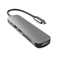 The Prevo C605A USB Type-C 6-In-1 Hub Docking Station is a versatile and convenient solution for expanding the connectivity options of your devices. It features a USB Type-C port