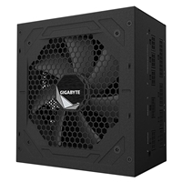 <b>Gigabyte UD1000GM PG5</b><br/>Power Supply<br/><br/><b>KEY FEATURES</b><br/>- Ultra Durable:<br/>   - Main Japanese capacitors<br/>   - Enhanced thermal solution<br/>   - 120mm smart hydraulic bearing (HYB) fan<br/>   - OVP / OPP / SCP / UVP / OCP / OTP protection<br/>- Support PCIe Gen 5.0 graphics card<br/>- High-quality native 16-pin cable supports 600W output<br/>- 80 PLUS Gold certified<br/>- Fully modular design<br/>- Compact design<br/>- 10 years warranty<br/><br/><b>Model</b><br/>GP-UD1000GM PG5<br/><br/><b>Type</b><br/>Intel Form Factor ATX 12V<br/><br/><b>PFC</b><br/>Active PFC (>0.9 typical)<br/><br/><b>Input Voltage</b><br/>100-240 Vac (full range)<br/><br/><b>Input Current</b><br/>15-6.5A<br/><br/><b>Input Frequency</b><br/>60-50 Hz<br/><br/><b>Wattage</b><br/>1000W<br/><br/><b>Fan Type</b><br/>120mm Hydraulic Bearing (HYB) fan<br/><br/><b>80 PLUS</b><br/>Gold<br/><br/><b>Efficiency</b><br/>90% at typical load<br/><br/><b>MTBF</b><br/>>100
