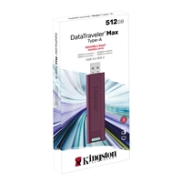 Kingston’s DataTraveler® Max series USB flash drives leverage the latest USB 3.2 Gen 2 standard to deliver record-breaking read/write speeds up to 1