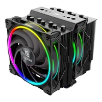 <b>Akasa OHO H7 Dual Tower CPU Cooler with Addressable RGB</b><br/>Ultra hi-performance premium CPU cooler fitted with dual full aRGB