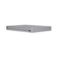 <b>Ubiquiti UniFi USW-Pro-Max-24-POE Network Switch</b><br/><br/><b>y Features</b><br/>24-port switch<br/>8 x 2.5 GbE PoE++ ports<br/>16 x GbE ports including (8) PoE+ and (8) PoE++<br/>2 x 10G SFP+ ports<br/>Layer 3<br/>Etherlighting ports that illuminate<br/>DC power backup ready<br/>400W total PoE availability<br/><br/>The USW-Pro-Max-24-PoE is a cutting-edge Layer 3 Etherlighting switch