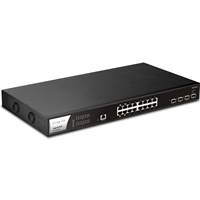 VigorSwitch PQ2200xb is a 2.5 Gigabit L2+ Managed switch with 4 PoE++ 2.5GbE ports