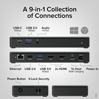 <B>4K Driverless Dock</B><br/>This plug-and-play USB-C docking station packs a lot of features for an “entry-level” dock. Extend up to 2x 4K 60Hz HDMI screens