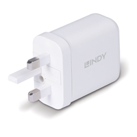 <b>Lindy 65W USB Type C GaN Charger</b><br/><br/><b>Key Features</b><br/>Charges and powers a device via one USB Type C port<br/>Compact