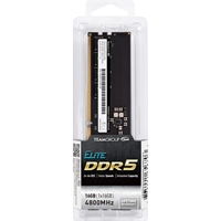 <b>Team ELITE 16GB No Heatsink (1 x 16GB) DDR5 4800MHz DIMM System Memory