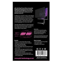 <b>piXL Anti-Peep Privacy Filters are specially designed and engineered screen overlays that make it impossible for you to view the contents of the screen unless you are sat directly in front of it.</b><br/><br/>Limiting your computer screen to a 60-degree viewing angle means you can hide and protect what you are doing from those around you - whether it’s financial information