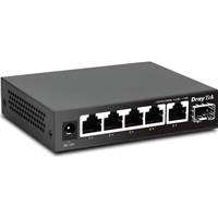 5 x RJ-45 2.5 Gigabit Ethernet Ports<br/>1 x SFP+ 10GbE Port for Uplink / Fibre<br/>Compact form factor<br/>Wall Mountable<br/>Fanless (Silent) Operation<br/>Low Power Consumption<br/><br/><B>2.5 Gigabit Ethernet Ports</B><br/>A significant speed upgrade with faster data transfer rates. Improved bandwidth to accommodate more devices without compromising performance