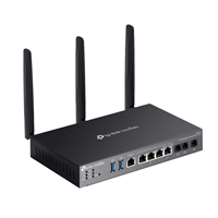 <b>Omada AX3000 Wi-Fi 6 Gigabit Desktop DSL Gateway</b><br/><br/><b>Key Features</b><br/><br/>AX3000 WiFi 6 with 2402 Mbps on 5 GHz and 574 Mbps on 2.4 GHz*1*4<br/>VDSL2 35b: Supports 350Mbps DSL Access*2<br/>VDSL2/ADSL2+/ADSL2/ADSL Compatibility<br/>Centralized Cloud Management<br/>IPSec/PPTP/L2TP/OpenVPN/WireGuard/GRE/SSL VPN<br/>Load Balancing Between DSL and Ethernet WAN<br/>Omada Mesh Technology*3<br/>3 x RJ11 Ports (2 x FXS
