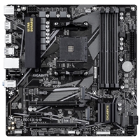 <b> Gigabyte AMD AM4 Socket Motherboard</b><br/><br/><b>Features</b><br/>AMD Socket AM4:Supports AMD Ryzen 5000 / 4000 / 3000 Series Processors<br/>Digital 5+3 phases VRM solution<br/>Dual Channel DDR4:4*DIMMs<br/>EZ-Latch:PCIe slots with Quick Release Design<br/>Ultra-Fast Storage:2*M.2 slots