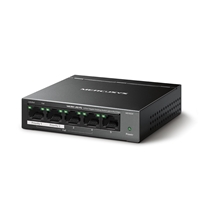 <b>Mercusys MS105GP 5-Port Gigabit Desktop Switch</b><br/><br/><b>Full Gigabit Ports</b><br/> 5x 10/100/1000 Mbps RJ45 ports<br/><br/><B>Two Cables in One</b><br/>With four PoE ports