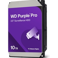 WD Purple Pro Smart Video Hard Drive - 10 TB<br/><br/><b>Features</b><br/>Engineered for advanced AI-enabled recorders