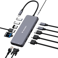<b>Verbatim USB-C Pro Multiport Hub</b><br/><br/><b>Product Details</b><br/><br/>Transform a single USB-C port into fourteen ports including dual HDMI
