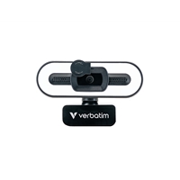 <b>Verbatim Webcam with Microphone</b><br/><br/><b>Product Details</b><br/><br/>Full HD 1080p resolution<br/><br/>Autofocus with auto white balance<br/><br/>USB Plug & Play<br/><br/>Integrated microphone<br/><br/>360° rotatable<br/><br/>Privacy lens cover<br/><br/>3 colour light modes<br/><br/>Integrated 1/4" screw thread for tripod mount (tripod not included)<br/><br/><b>Full 1080p Resolution</b><br/>Setup your workspace professionally