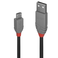 Professional choice USB 2.0 Type A to Micro-B cable for commercial and high performance AV and IT installations<br>Supports data transfer speeds up to 480Mbps<br>Robust PVC housing