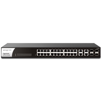 <b>VigorSwitch G1282<br/>Smart Managed Gigabit Switch with 24 Gigabit Ports & 4 SFP Ports</b><br/>The VigorSwitch G1282 is a high-performance