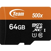 <b>Team 64GB Micro SDXC UHS-1 Class 10 Flash Card with Adapter</b><br/><b>A perfect partner for your mobile devices</b><br/>Team Group micro SDXC/SDHC UHS-I memory card series supports for UHS-I Ultra High Speedbus interface. It’s a high-performance memory card satisfies the high-speed access requirement of smart phones