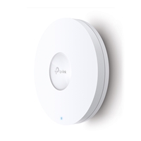 <B>Blazing-Fast WiFi 6 Speeds</B><br/>Simultaneous 574 Mbps on 2.4 GHz and 4804 Mbps on 5 GHz totals 5378 Mbps WiFi speeds.<br/><br/><b>High-Efficiency WiFi 6</b><br/>More connected devices can enjoy faster speeds.<br/><br/><b>Centralized Cloud Management</b><br/>Omada SDN integration manages the whole network locally or from the cloud via web UI or Omada app.<br/><br/><b>160 MHz Channel</b><br/>Double the data at peak transmission times on a single stream with HE160.<br/><br/><b>Seamless Roaming</b><br/>Video streams and voice calls are unaffected as users move between locations.<br/><br/><b>Omada Mesh</b><br/>Enables wireless connectivity between access points for extended range and flexible deployment.<br/><br/><b>PoE+ Powered</b><br/>Supports both 802.3at PoE+ and DC (adapter included) power supply for flexible installations.<br/><br/><br/><B>Specifications</b><br/><br/><b>HARDWARE FEATURES</b><br/><br/><b>Interface:</b><br/>1x 2.5 Gigabit Ethernet (RJ-45) Port (supports IEEE802.3at PoE)<br/><br/><b>Button:</b><br/>Reset<br/><br/><b>Power Supply:</b><br/>802.3at PoE<br/>12 V / 1.5 A DC<br/><br/><b>Power Consumption:</b><br/>EU: 18.1 W<br/><br/><b>Dimensions ( W x D x H ):</b><br/>9.6 x 9.6 x 2.5 in (243 x 243 x 64 mm)<br/><br/><b>Antenna Type:</b><br/>Internal Omni<br/>2.4 GHz: 2x 4 dBi<br/>5 GHz: 4x 5 dBi<br/><br/><b>Mounting:</b><br/>Ceiling /Wall Mounting (Kits included)<br/><br/><b>WIRELESS FEATURES</b><br/><br/><b>Wireless Client Capacity:</b><br/>250+<br/><br/><b>Wireless Standards:</b><br/>IEEE 802.11ax/ac/n/g/b/a<br/><br/><b>Frequency:</b><br/>2.4 GHz and 5 GHz<br/><br/><b>Signal Rate:</b><br/>5 GHz: Up to 4804 Mbps<br/>2.4 GHz: Up to 574 Mbps<br/><br/><b>Wireless Functions:</b><br/>1024-QAM<br/>4x Longer OFDM Symbol<br/>OFDMA<br/>Multiple SSIDs (Up to 16 SSIDs