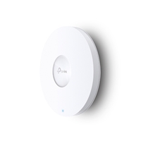 <b>AX3000 Ceiling Mount WiFi 6 Access Point</b><br/><br/><b>Key Features</b><br/>Ultra-Fast WiFi 6 Speeds: Simultaneous 574 Mbps on 2.4 GHz and 2402 Mbps on 5 GHz totals 2976 Mbps WiFi speeds.<br/>High-Efficiency WiFi 6: More connected devices can enjoy faster speeds.<br/>Centralized Cloud Management: Omada SDN integration manages the whole network locally or from the cloud via web UI or Omada app.<br/>160 MHz Channel: Double the data at peak transmission times on a single stream with HE160.<br/>Seamless Roaming: Video streams and voice calls are unaffected as users move between locations.<br/>Omada Mesh: Enables wireless connectivity between access points for extended range and flexible deployment.<br/>PoE+ Powered: Supports both 802.3at PoE+ and DC (DC adapter sold separately) power supply for flexible installations.<br/>Ultra-Slim Design: F160 mm x 33.6 mm elegant design brings more agility<br/><br/><b>Designed for Business Environments Requiring High-Performance WiFi</b><br/>Hospitality - High-quality and full coverage Guest WiFi<br/>Education - High-security WiFi to connect more devices<br/>Shopping Mall - Seamless marketing WiFi coverage to boost business<br/>Office - Stable
