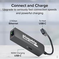 <B>USB-C to Ethernet Adapter</B><br/>Get secure
