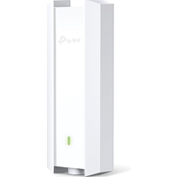 <B>Superior WiFi 6 Speeds</B><br/>Delivers dual band speeds of up to 3 Gbps powered by the latest WiFi 6 technology.<br/><br/><B>Higher Network Efficiency</B><br/>Enjoy faster speeds on more devices with less lag with OFDMA and MU-MIMO.<br/><br/><B>160 MHz Bandwidth Channel</B><br/>Double the data at peak transmission times on a single stream with HE160.<br/><br/><B>Long-Range Coverage</B><br/>Dedicated high-power amplifier and professional antennas with an IP67 weatherproof enclosure.<br/><br/><B>Omada Mesh Technology</B><br/>Enables wireless connectivity between access points for extended range and flexible deployment.<br/><br/><B>Stay Smooth with Seamless Roaming</B><br/>Users can enjoy seamless streaming across the property with their devices switching effortlessly between access points.<br/><br/><B>PoE Powered</B><br/>Supports both 802.3at PoE+ and Passive PoE (adapter included) power supply for flexible installation.<br/><br/><B>Centralized Cloud Management</B><br/>Omada SDN integration manages the whole network locally or from the cloud via web UI or the Omada app.<br/><br/><B>Experience the Peak of WiFi 6 with Smart Antennas</B><br/>TP-Link Smart Antenna technology brings lower interference