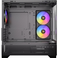 The Antec CX500M ARGB is a mid-tower gaming case designed to showcase your build with a panoramic 270° view. It features seamless steel-tempered glass on the left and front panels