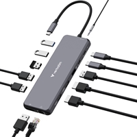 <b>Verbatim USB-C Pro Multiport Hub</b><br/><br/><b>Product Details</b><br/><br/>Transform a single USB-C port into thirteen ports including dual HDMI