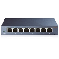 <b>What This Product Does</B><br/>The TP-LINK 8 10/100/1000Mbps Desktop Switch TL-SG108 provides you an easy way to make the transition to gigabit Ethernet. Increase the speed of your network server and backbone connections