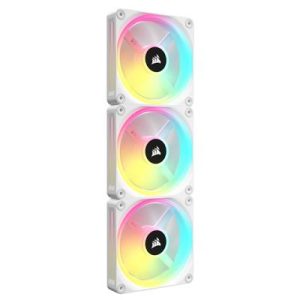 CORSAIR QX120 RGB 120MM FAN WHT 3PK