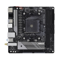 ASRock B550M-ITX/ac AMD AM4 Socket Motherboard, Mini-ITX, 2x DDR4 Slots, 1x M.2 Socket, GbE LAN, Wi-Fi 5, 1x DisplayPort / 1x HDMI Port