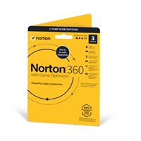 Norton 360 with Game Optimizer, Antivirus software for 3 Devices, 1-year subscription Includes Secure VPN, Dark Web Monitoring and Password Manager, 50GB of Cloud Storage, PC/Mac/iOS/Android
