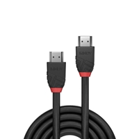 Lindy 36474 5m HDMI (M) 2.0 High Speed Black Line 4096x2160@60Hz Cable with Ethernet - Black