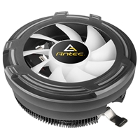 Antec T120 Fan CPU Cooler, Universal Socket, 120mm Chromatic Silent RGB Fan, 1500RPM, Massive Black Aluminium Fins for Enhanced Cooling Performance, Designed for Small Form Factor Cases