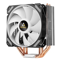 Antec A400i Fan CPU Cooler, Universal Socket, 120mm Neon Light Effect Silent RGB PWM Fan, 1800RPM, 4 Direct-Touch Copper Heatpipes, Intel LGA 1700 Bracket Included