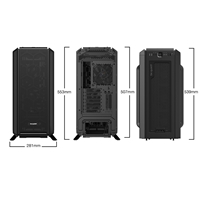be quiet! BG039 Silent Base 802 Mid Tower Gaming Case, 1 x USB Type-C / 1 x USB 3.2, Front and Side Sound-Dampening Mats, 3 x Pre-Installed Pure Wings 2 140mm Fans, E-ATX (30.5 x 27.5cm) / ATX / M-ATX / Mini-ITX Compatible
