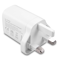 LINDY 73416 Power Adapter, USB, 24 pin USB-C, 20W, Fast Charge, Power Delivery 3.0, White