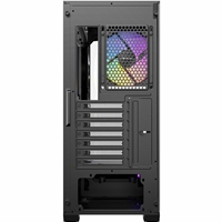 Antec Constellation C3 Mid Tower Gaming Case, 1 x USB Type-C / 1 x USB 3.0, Tempered Glass Front and Side Window Panel, Honeycomb Mesh for Smooth Airflow, 4 x Pre-Installed ARGB LED Fans, ATX, Micro-ATX, ITX Compatible