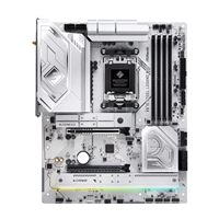 ASRock X870 STEEL LEGEND WIFI AMD AM5 Socket Motherboard, ATX, 4x DDR5 Slots, 3x M.2 Sockets, Fitted I/O Shield, 2.5GbE LAN, Wi-Fi 7, 1x HDMI Port / 2x USB-C (USB4)