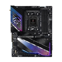 ASRock X870E NOVA WIFI PHANTOM GAMING AMD AM5 Socket Motherboard, ATX, 4x DDR5 Slots, 5x M.2 Sockets, Fitted I/O Shield, 5GbE LAN, Wi-Fi 7, 1x HDMI Port / 2x USB-C (USB4)