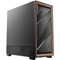 Antec FLUX SE Mid Tower Gaming Case, 1 x USB Type-C / 2 x USB 3.0, Metal Mesh with Walnu tWood Accents, 3 x Pre-Installed High-performance PWM Fans, E-ATX (=330mm), ATX, Micro-ATX, ITX Compatible