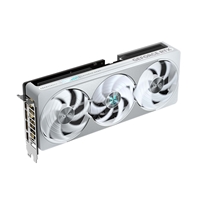Gigabyte NVIDIA GeForce RTX 5080 AERO OC SFF 16GB GDDR7 Graphics Card, 10752 CUDA Cores, 2730 MHz Core Clock, Triple Fan, White, RGB, 3x DisplayPorts / 1x HDMI Port