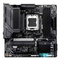 Gigabyte B850M GAMING X WIFI6E AMD AM5 Socket Motherboard, Micro-ATX, 4x DDR5 Slots, 2x M.2 Sockets, Fitted I/O Shield, 2.5GbE LAN, Wi-Fi 6E, 2x DisplayPorts / 1x HDMI Port