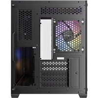 Antec CX600M ARGB Mini-Tower Gaming Case, 1 x USB 3.0 / 1 x USB 2.0, Tempered Glass Front and Side Window Panel, Dual-Chamber Design, 3 x Pre-Installed ARGB LED Fans, Micro-ATX, ITX Compatible