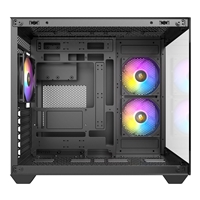 Antec CX800 Mid Tower Gaming Case, 1 x USB 3.0 / 2 x USB 2.0, Tempered Glass Front and Side Window Panel, Dual-Chamber design, 3 x Pre-Installed ARGB LED Fans , ATX, Micro ATX, Mini-ITX Compatible