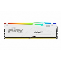 Kingston FURY Beast KF560C36BWE2AK2-32 32GB (2x 16GB) DIMM System Memory, 6000MHz, DDR5, CL36, White, RGB, Intel XMP, AMD EXPO