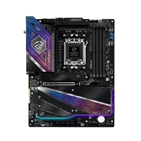 ASRock PHANTOM GAMING X870 Nova WiFi AMD Socket AM5 Motherboard, 4 x DDR5 Slots, 5x M.2 Socket, 5GbE LAN, Wi-Fi 7, 1x HDMI Port / 1x USB-C (USB4)
