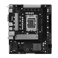 ASRock H810M-X WIFI Intel Socket 1851 Motherboard, 2x DDR5 DIMM Slots, 1x M.2 Socket, 2.5G LAN, Wi-Fi 5, 1x HDMI Port / 1x DisplayPort